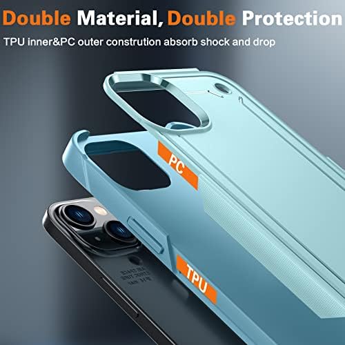 Oneagle עבור iPhone 14 Plus מארז, [4 ב 1] iPhone 14 Plus מארז טלפון עם [9H HD Screen Protector+Protector